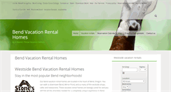 Desktop Screenshot of bendvacationrentalhomes.com