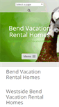 Mobile Screenshot of bendvacationrentalhomes.com